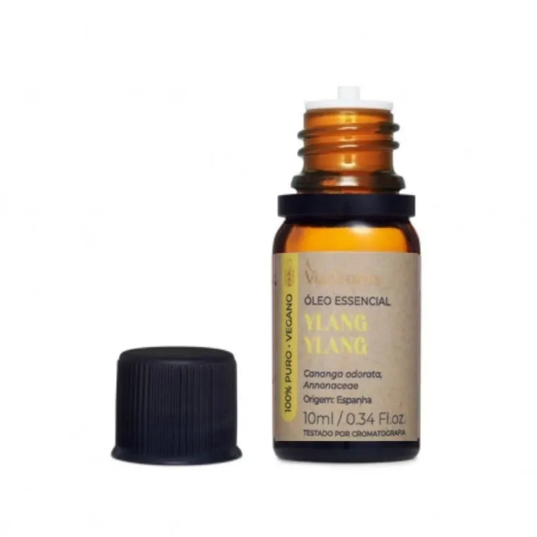 Oleo Essencial Ylang Ylang Via Aroma 10ml 100% Puro Natural Vegano