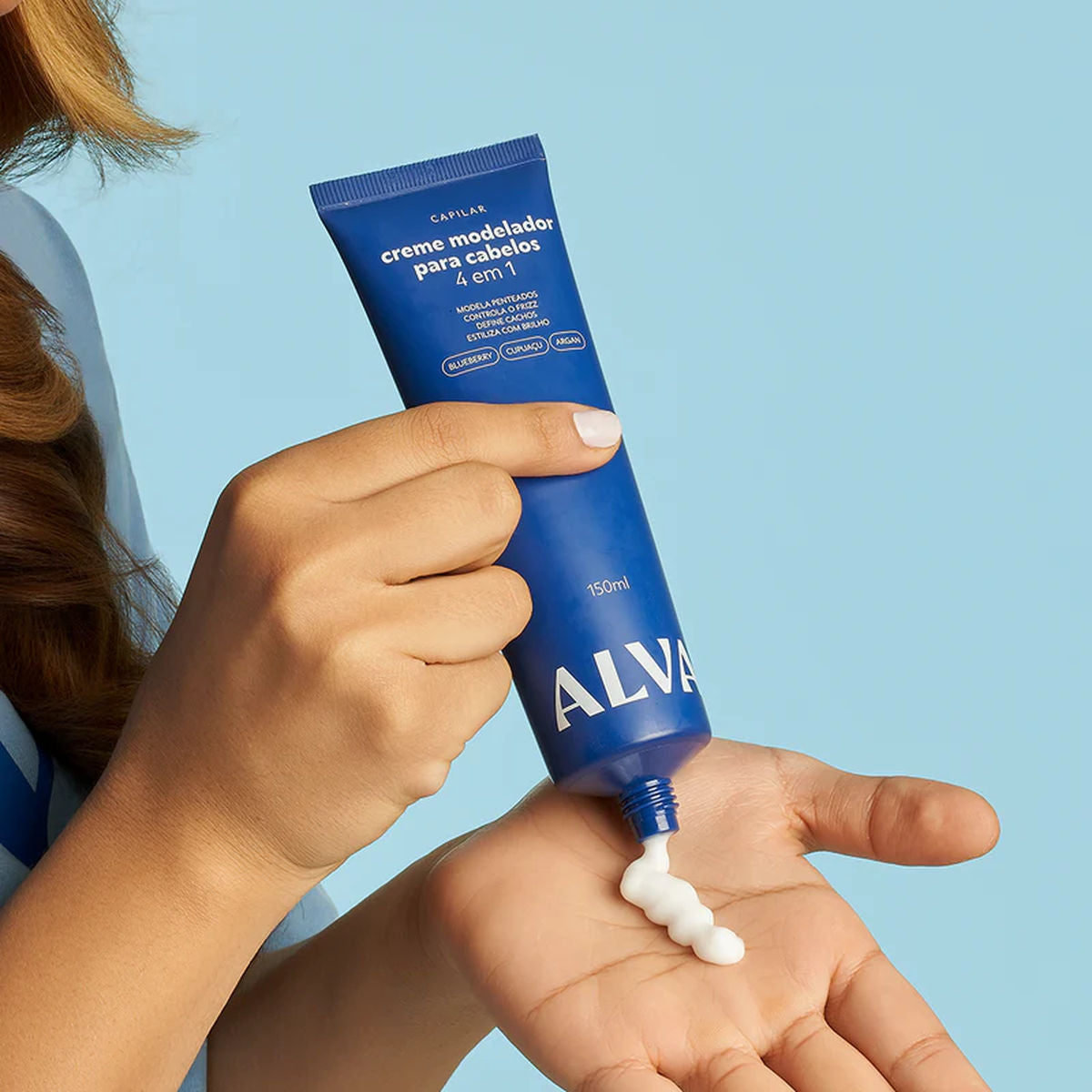 Creme Modelador Para Cabelos 4 em 1 Alva 150ml
