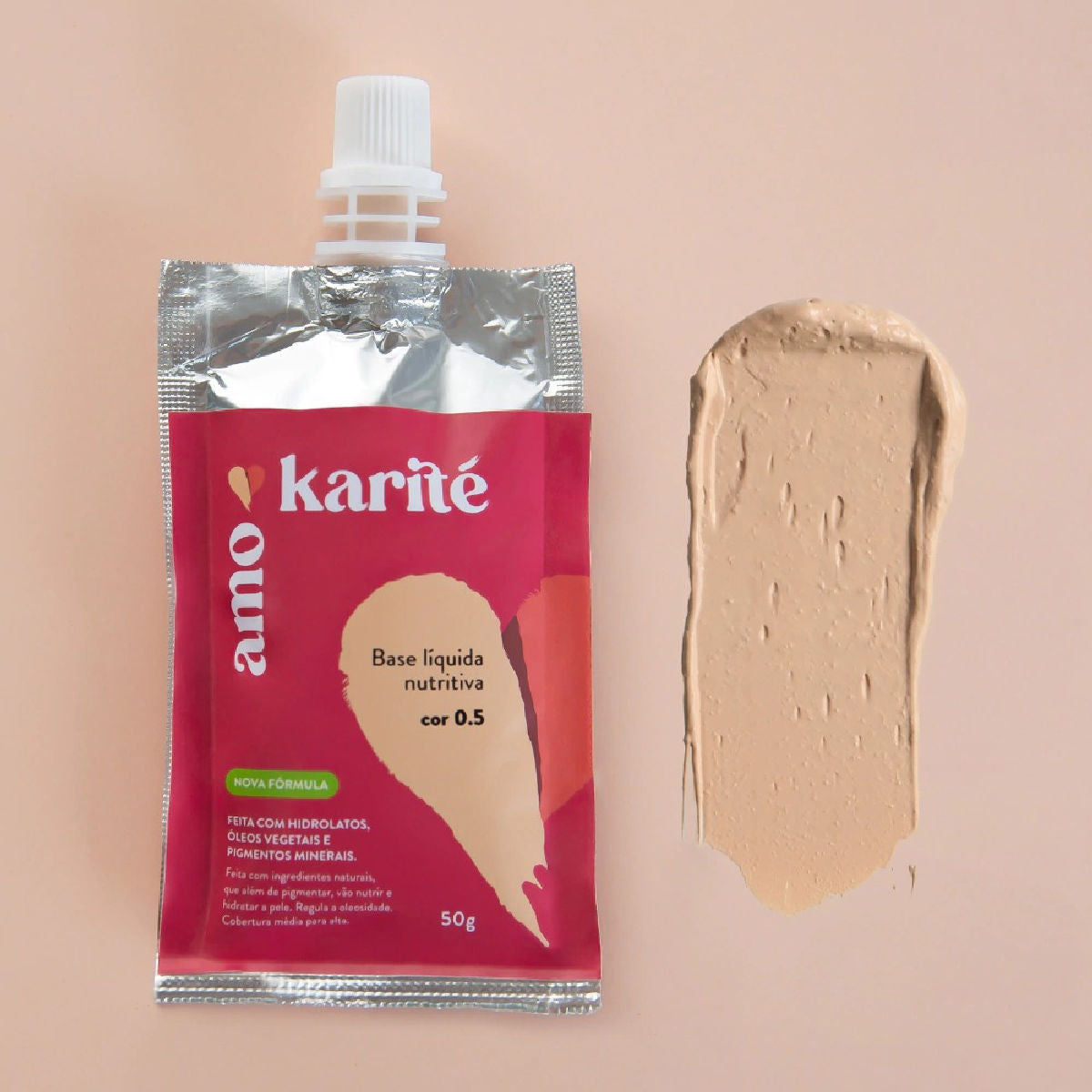 Base Líquida Nutritiva 50g Cor 0.5 - AmoKarité