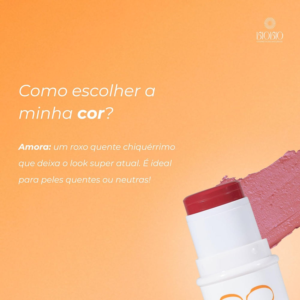 BBS 4x1 Biobio Blush, Batom e Sombra FPS 63 Amora
