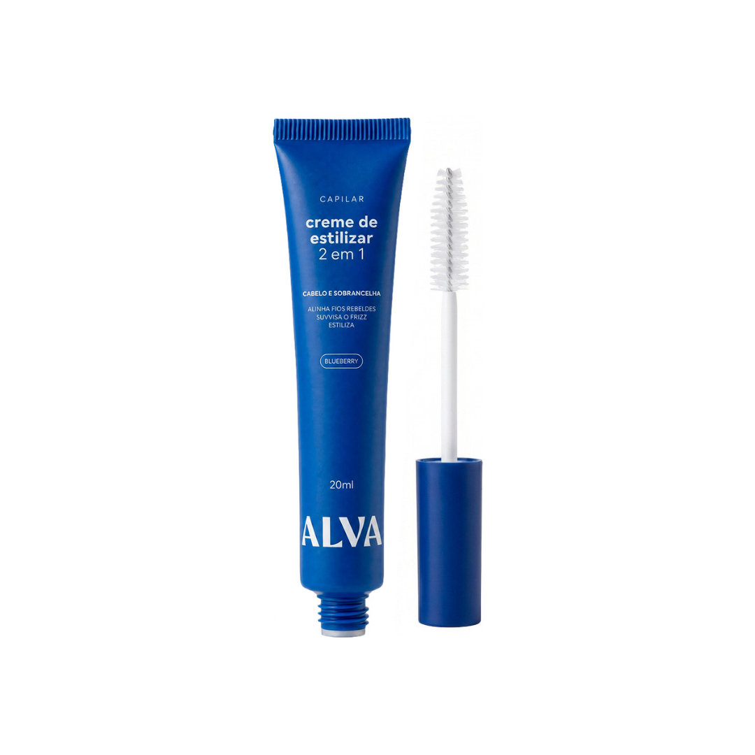 Creme de Estilizar 2 em 1 Alva Styling 20ml - Baby Hair Sobrancelha e Finalizador