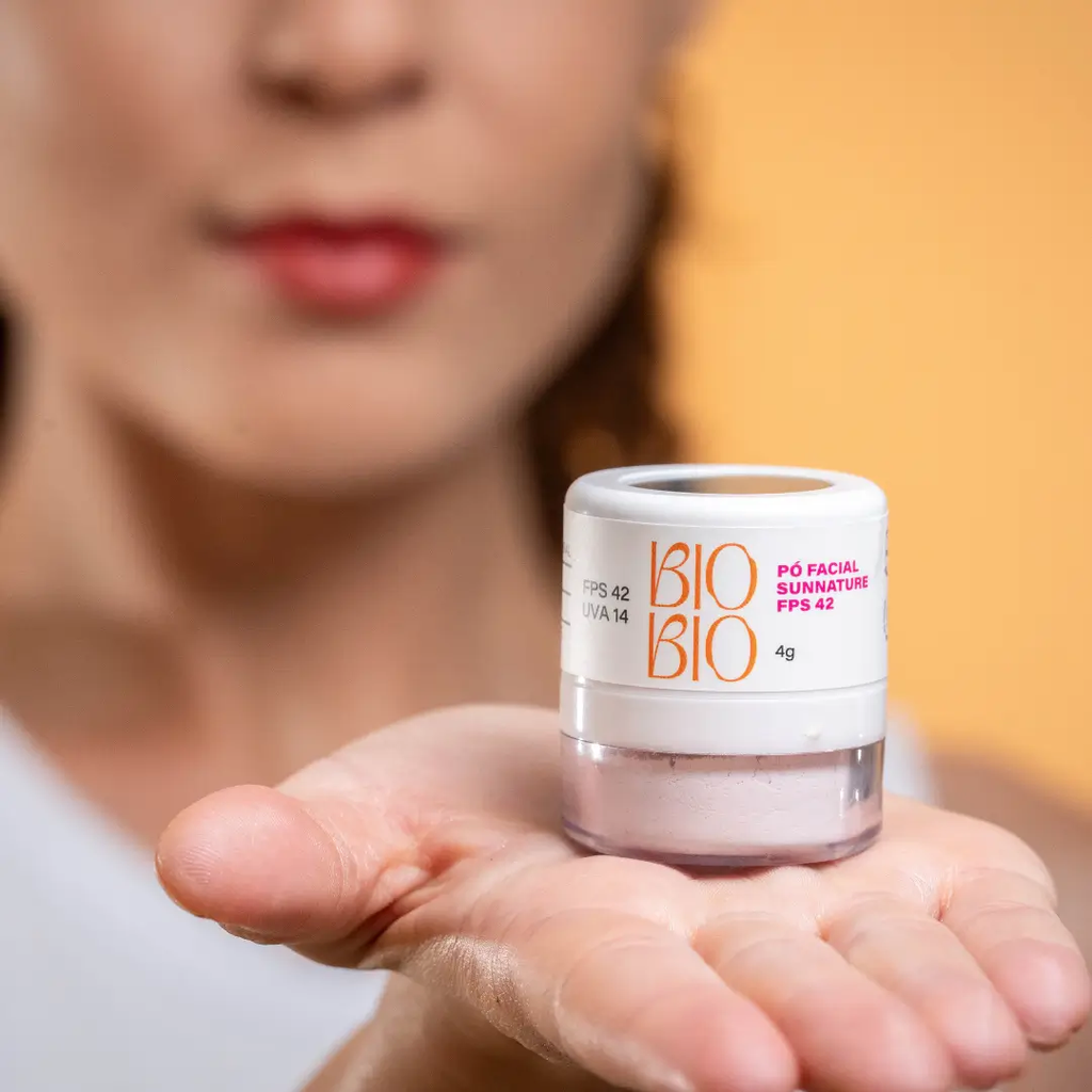 BioBio Po Facial Translucido Sunnature FPS42 Protecao Solar Mineral 8g