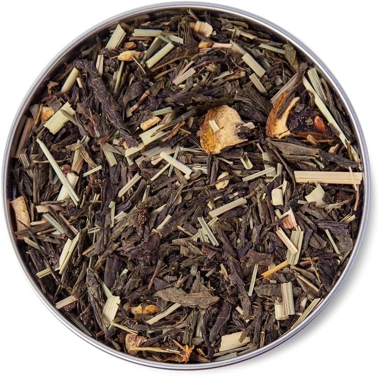 Cha Verde Ginger Lemon Moncloa Lata 45g Gengibre Limao Capim-Limao Detox