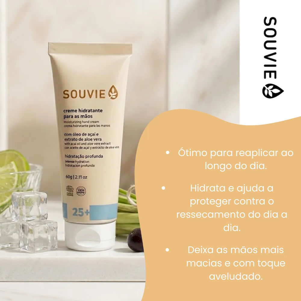 Creme Hidratante para as Mãos 25+ Souvie 60g