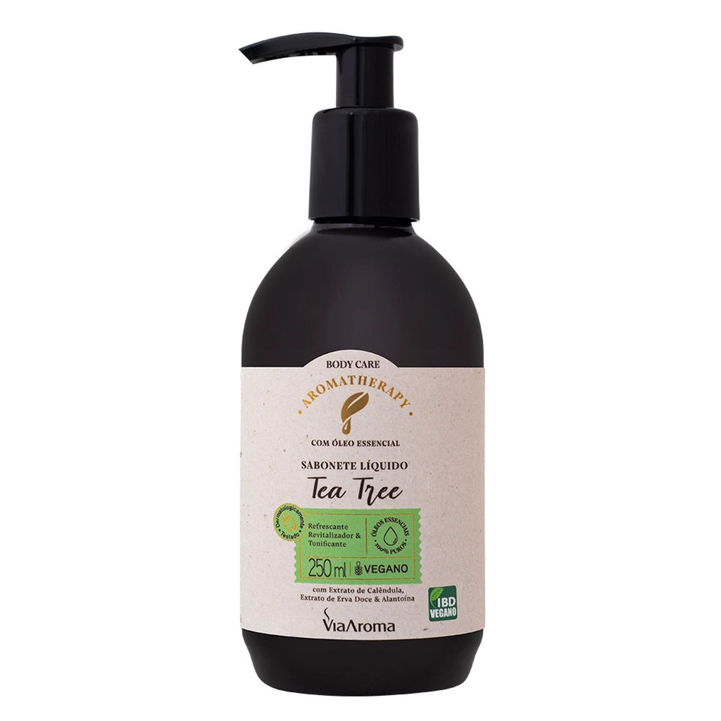 Sabonete Líquido Tea Tree Aromatherapy Via Aroma 250g