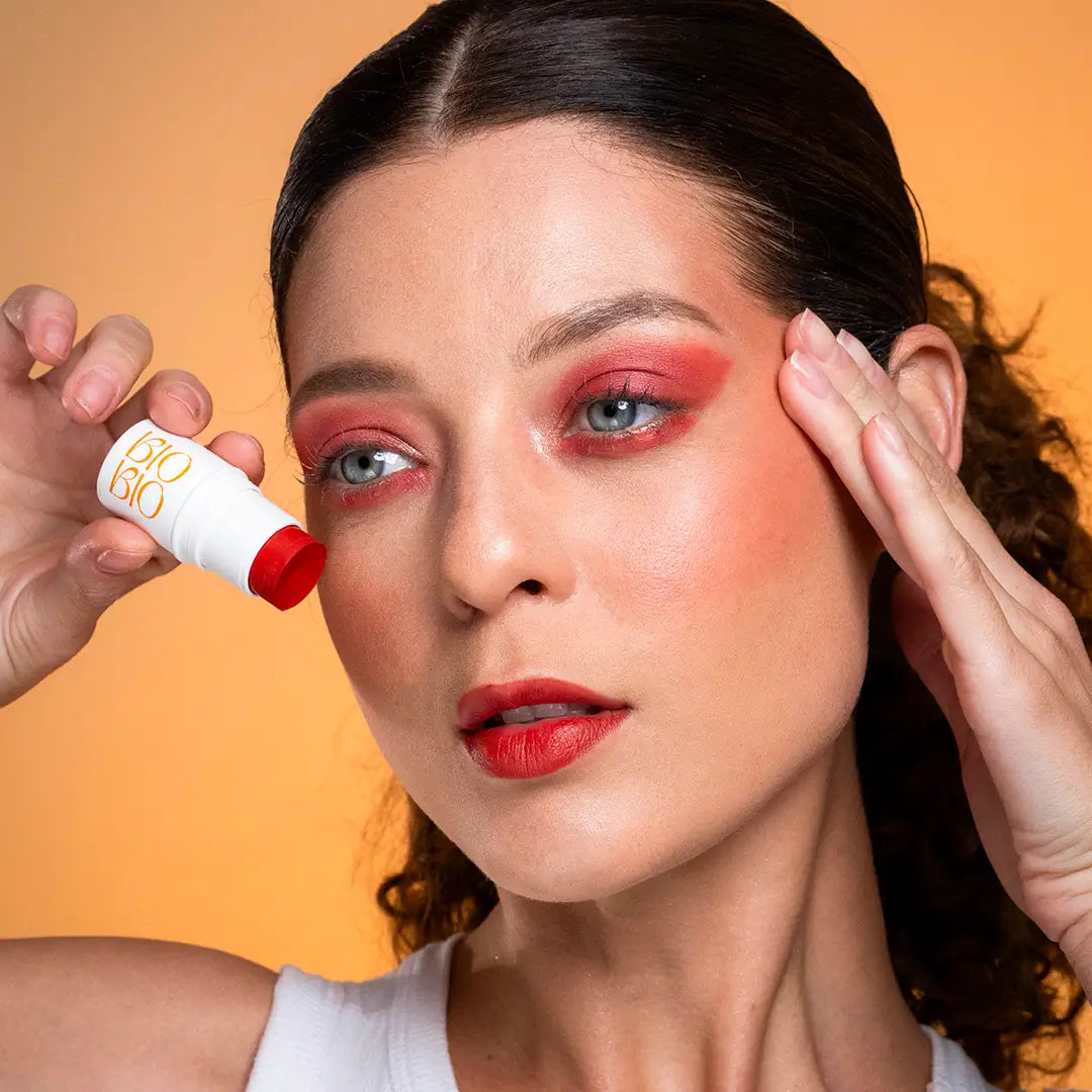 BioBio BBS 4x1 Blush Batom Sombra FPS63 Mineral 5g Roma