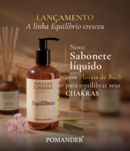 Sabonete Líquido Pomander Chakra Equilíbrio 250ml com Óleos Essenciais e Florais de Bach