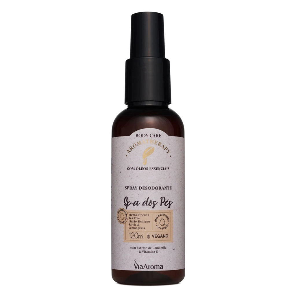 Spray Desodorante Spa dos Pés Aromatherapy Via Aroma 120mL