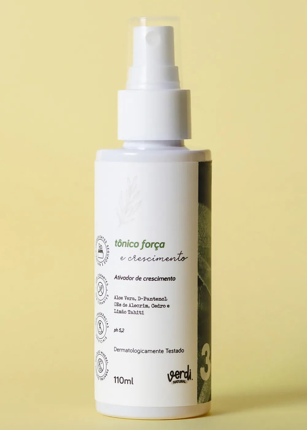 Tonico Natural para Força e Crescimento Capilar Verdi 110ml