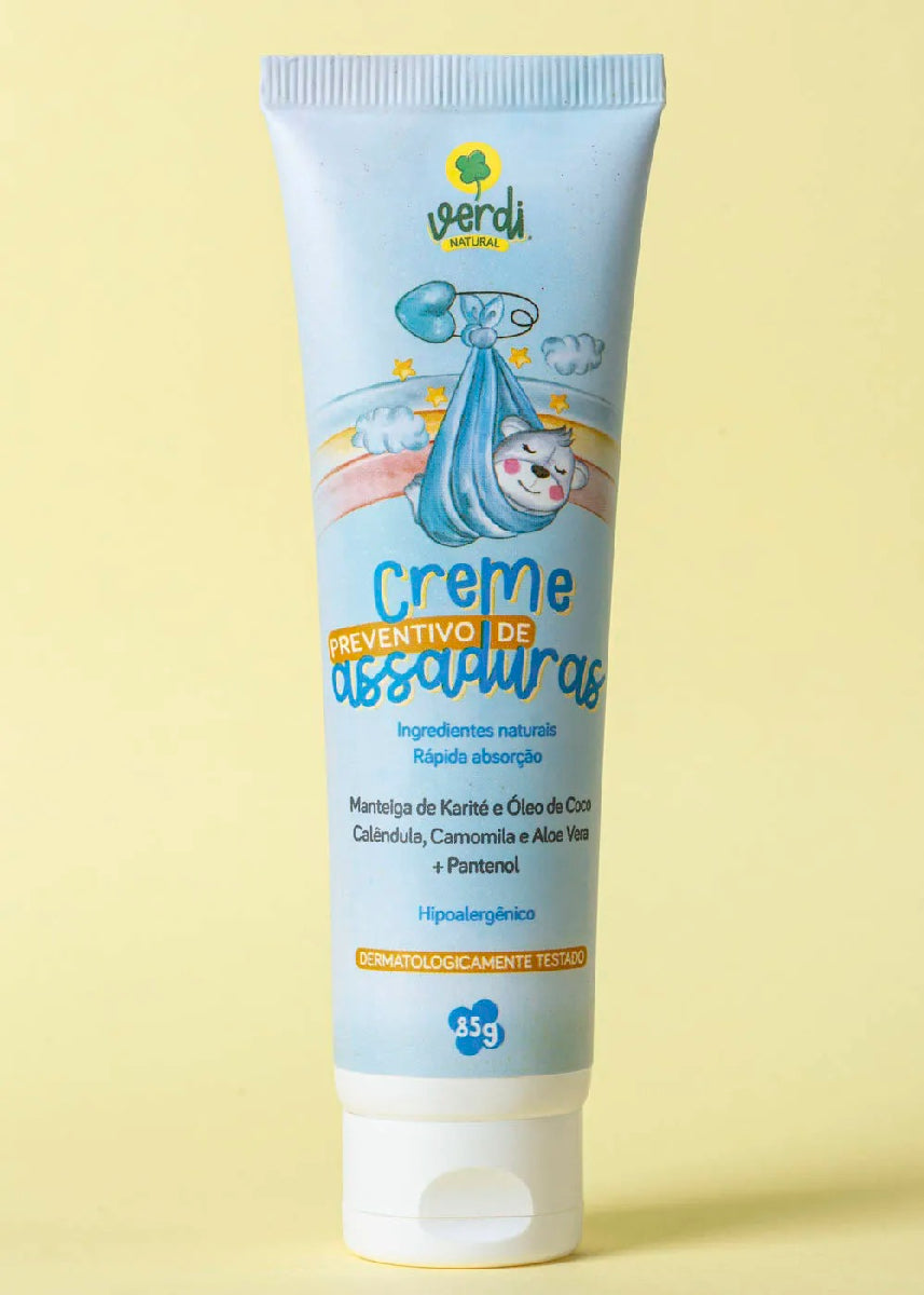 Creme Preventivo de Assaduras para Bebê Verdi Natural 85g