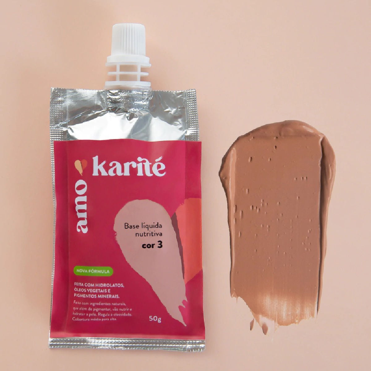 Base Liquida Nutritiva 50g Cor 3.0 - AmoKarité