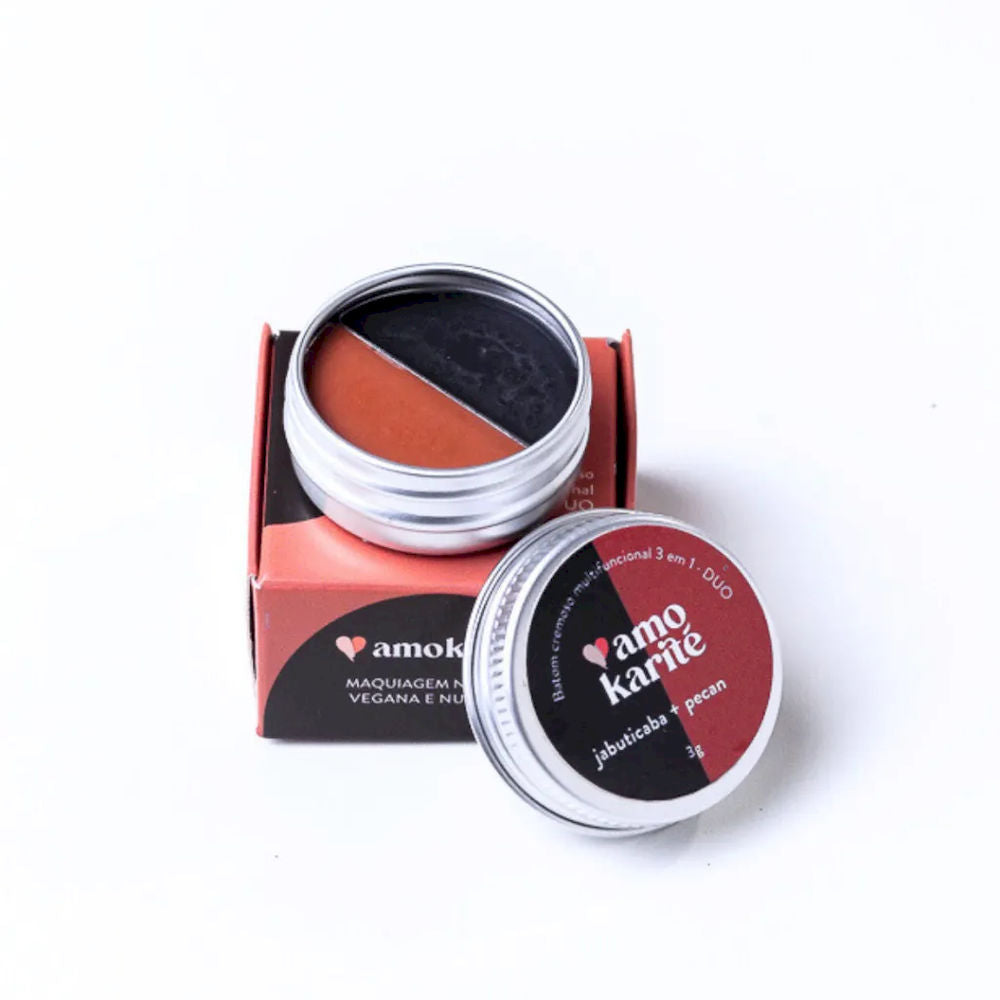 DUO Batom Cremoso Multifuncional 3 em 1 - Jabuticaba + Pecan