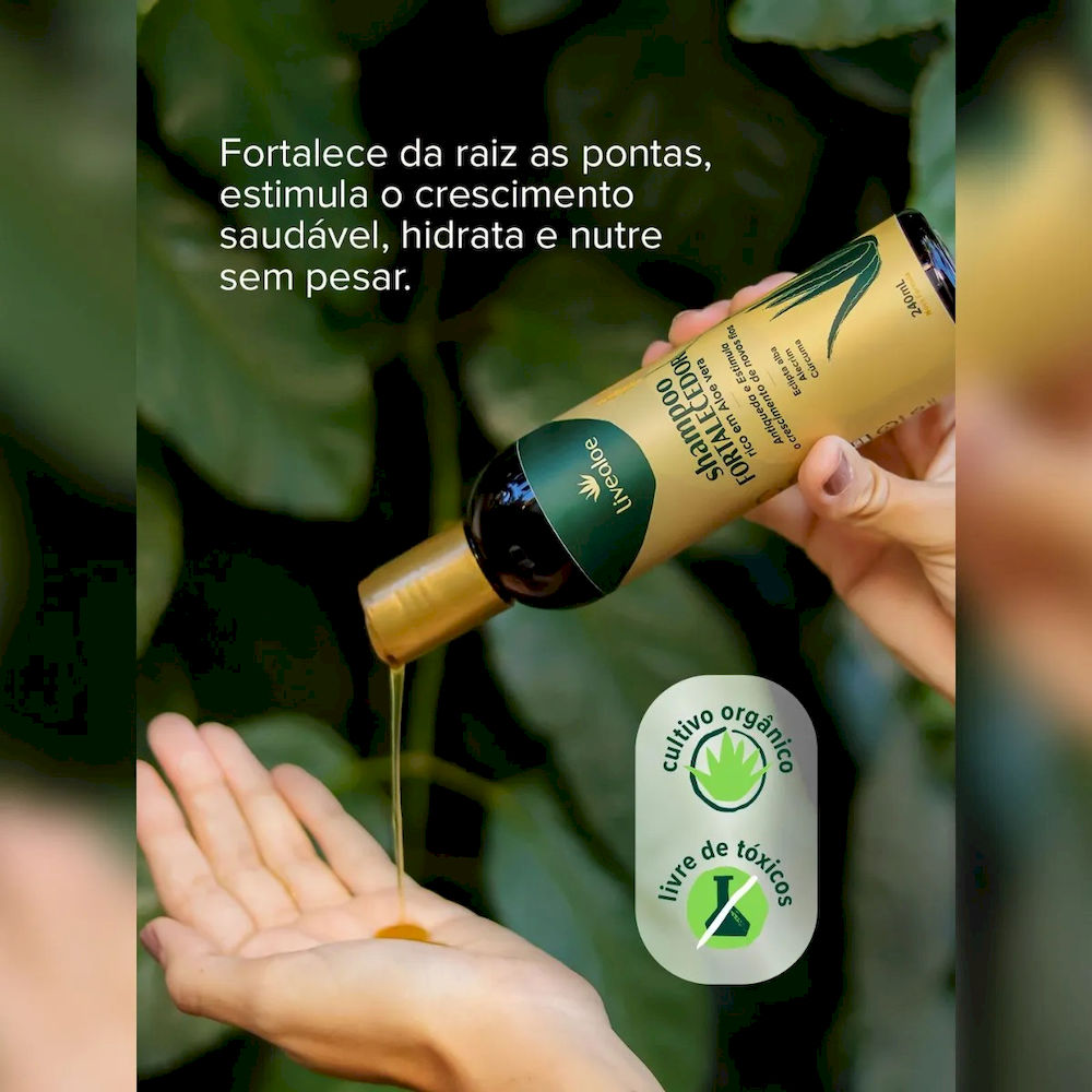 Shampoo Fortalecedor Livealoe 240ml