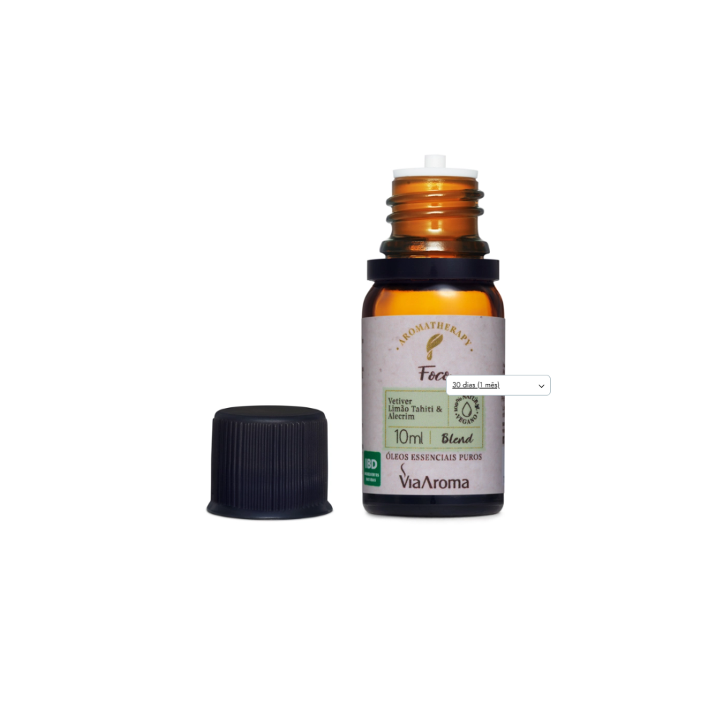Blend de Óleos Essenciais Foco Via Aroma – Clareza e Concentração Natural