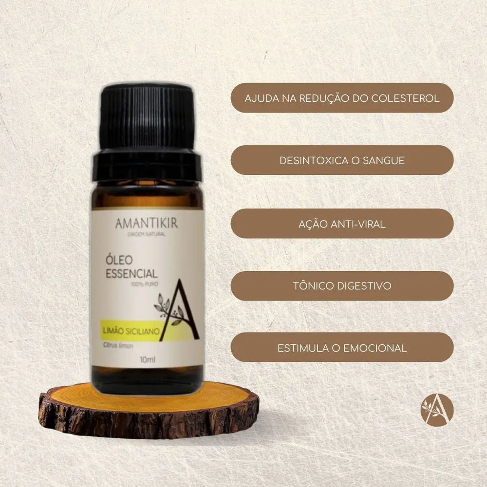 Óleo Essencial de Limão Siciliano 10ml - Amantikir
