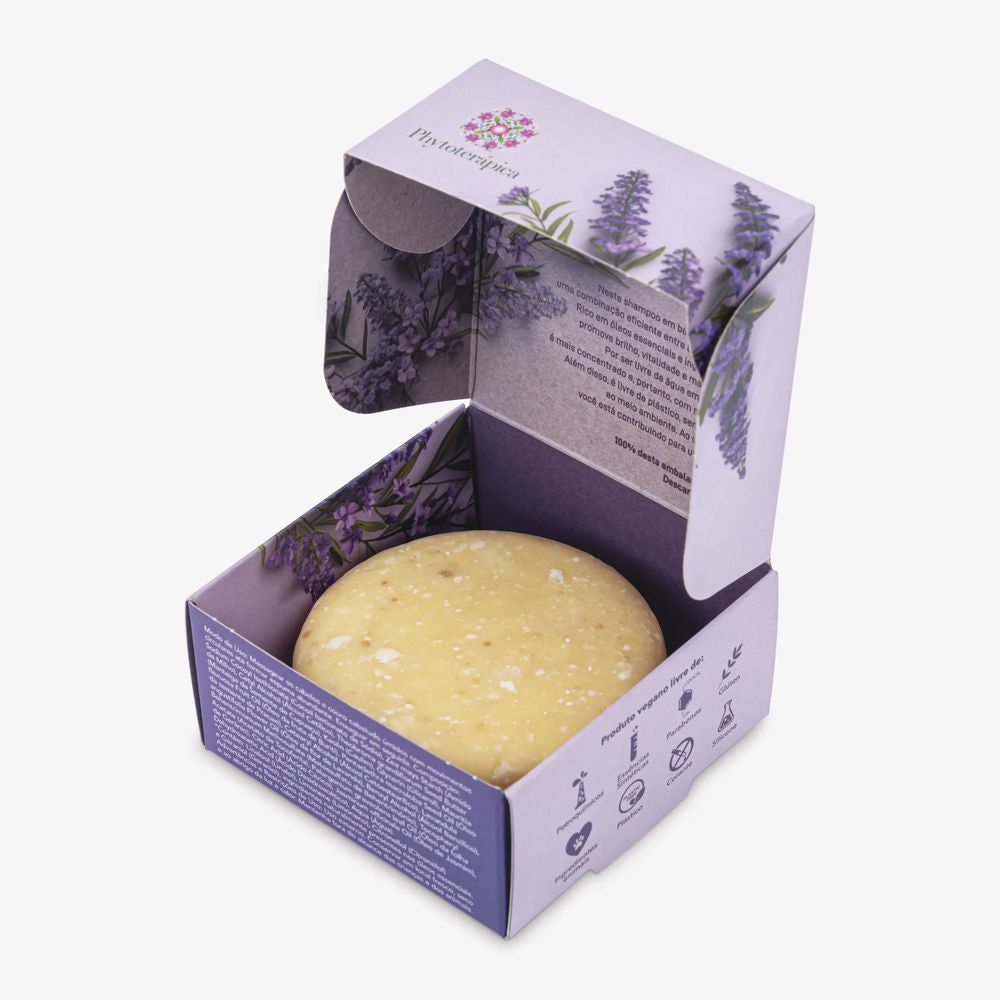 Shampoo em Barra Lavanda, Jasmim e Gerânio 70g - Phytoterápica