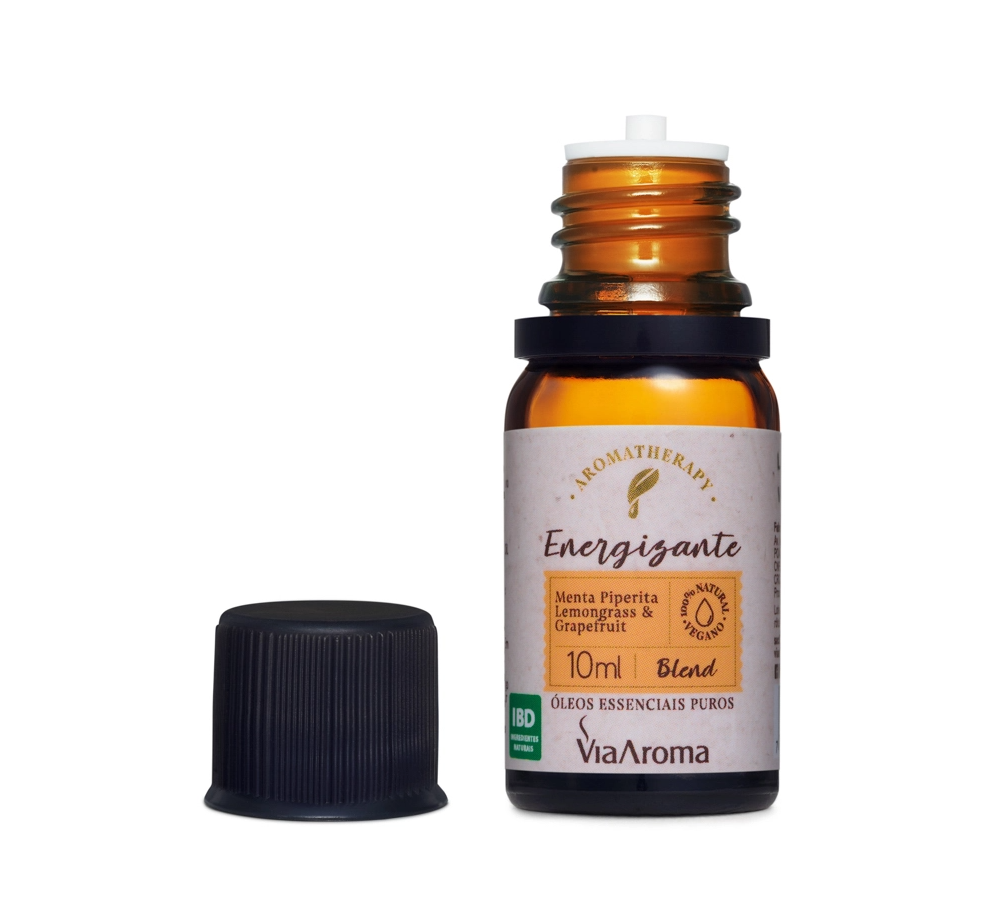 Blend de Óleos Essenciais Energizante 10 ml – Via Aroma
