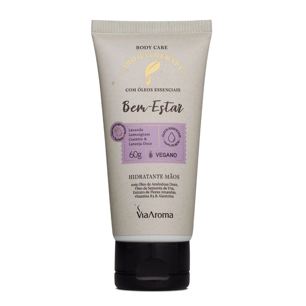 Hidratante para Mãos Bem-Estar Aromatherapy 60g - Via Aroma