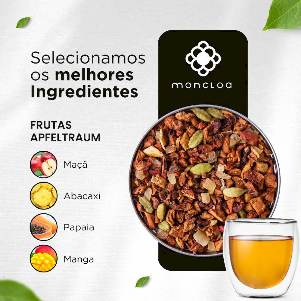 Chá Infusão de Frutas Apfeltraum Moncloa Mini Lata 15g