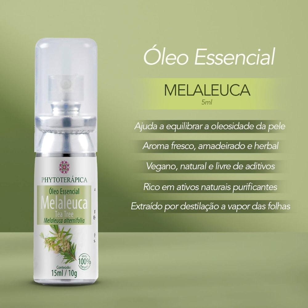 Óleo Essencial de Melaleuca (Tea Tree) em Aerossol Phytoterápica 15ml