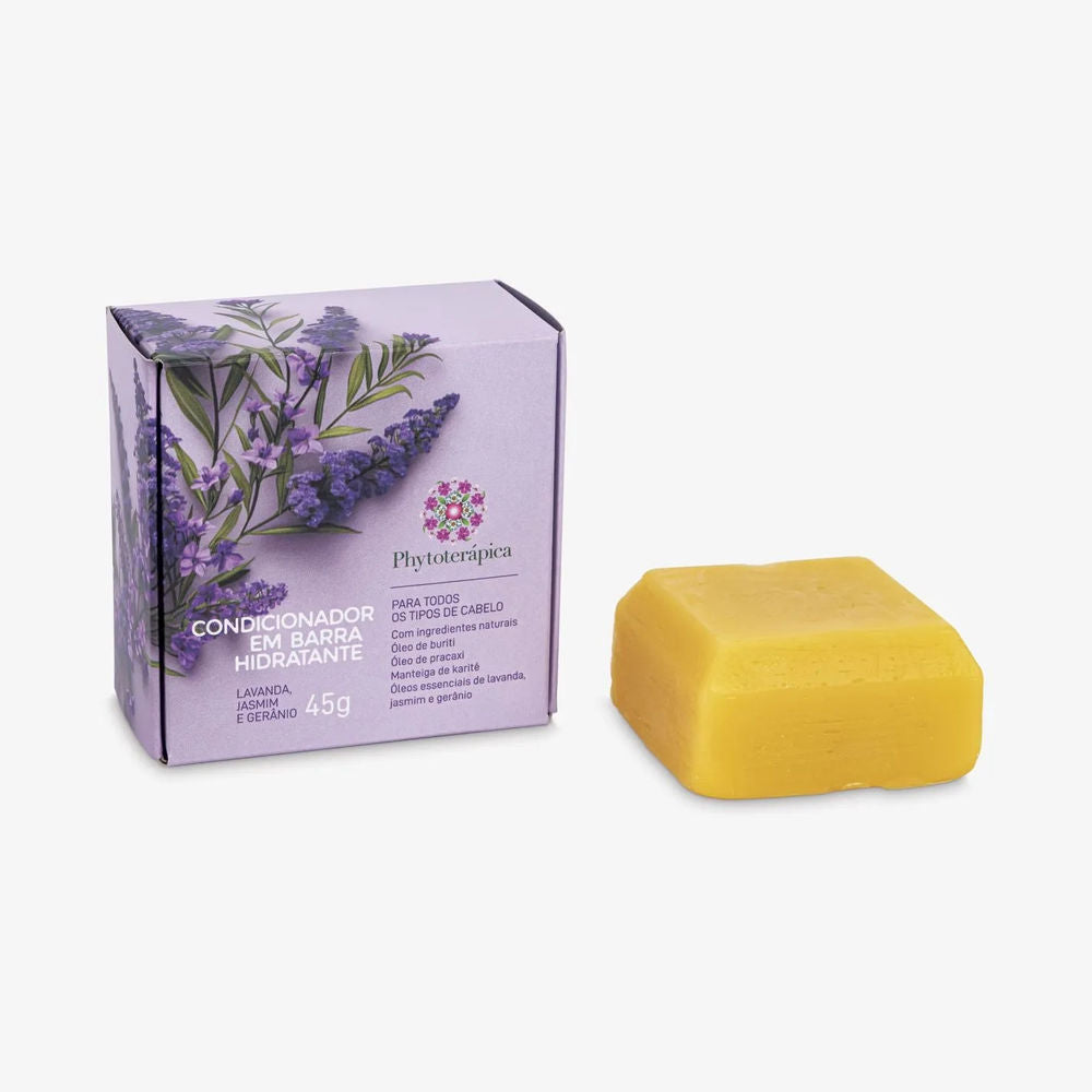 Condicionador em Barra Lavanda, Jasmim e Gerânio 45g - Phytoterápica