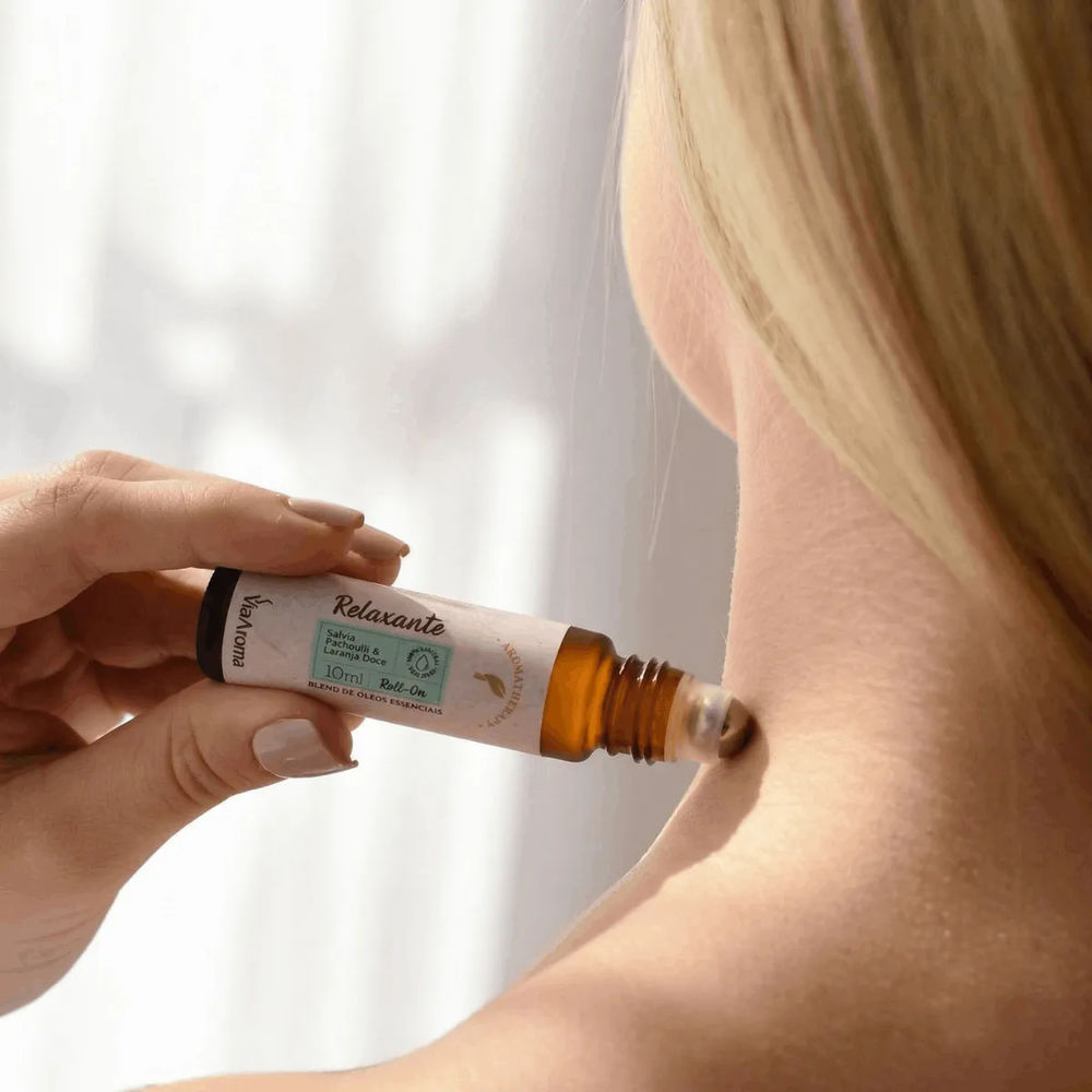 Roll-On Blend Óleos Essenciais Relaxante 10ml - Via Aroma