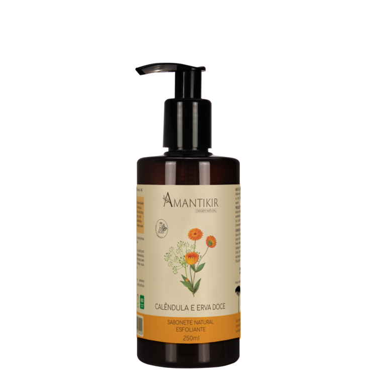 Sabonete Líquido Esfoliante de Calêndula e Erva doce – 250ml