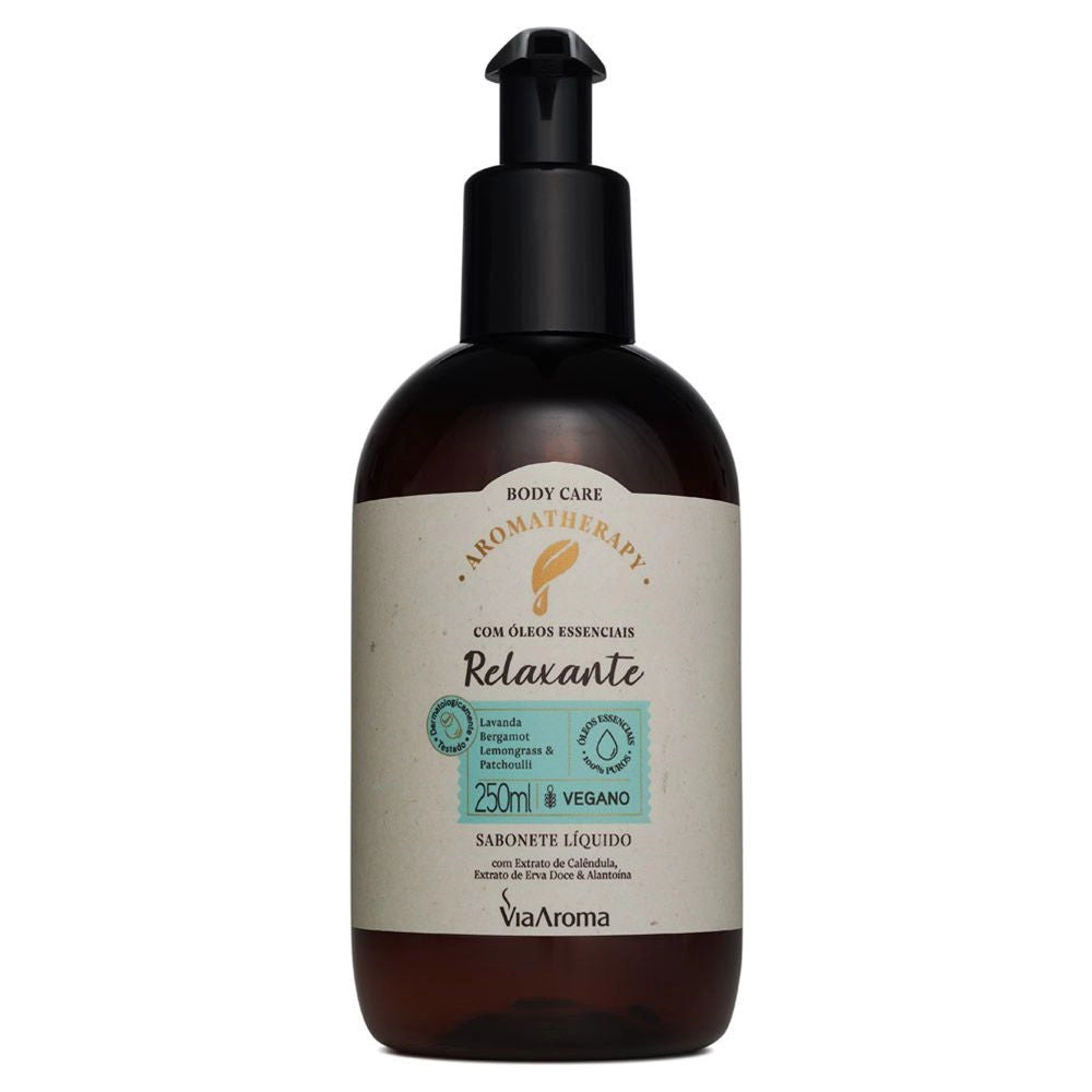 Sabonete Líquido Relaxante Aromatherapy 250ml - Via Aroma