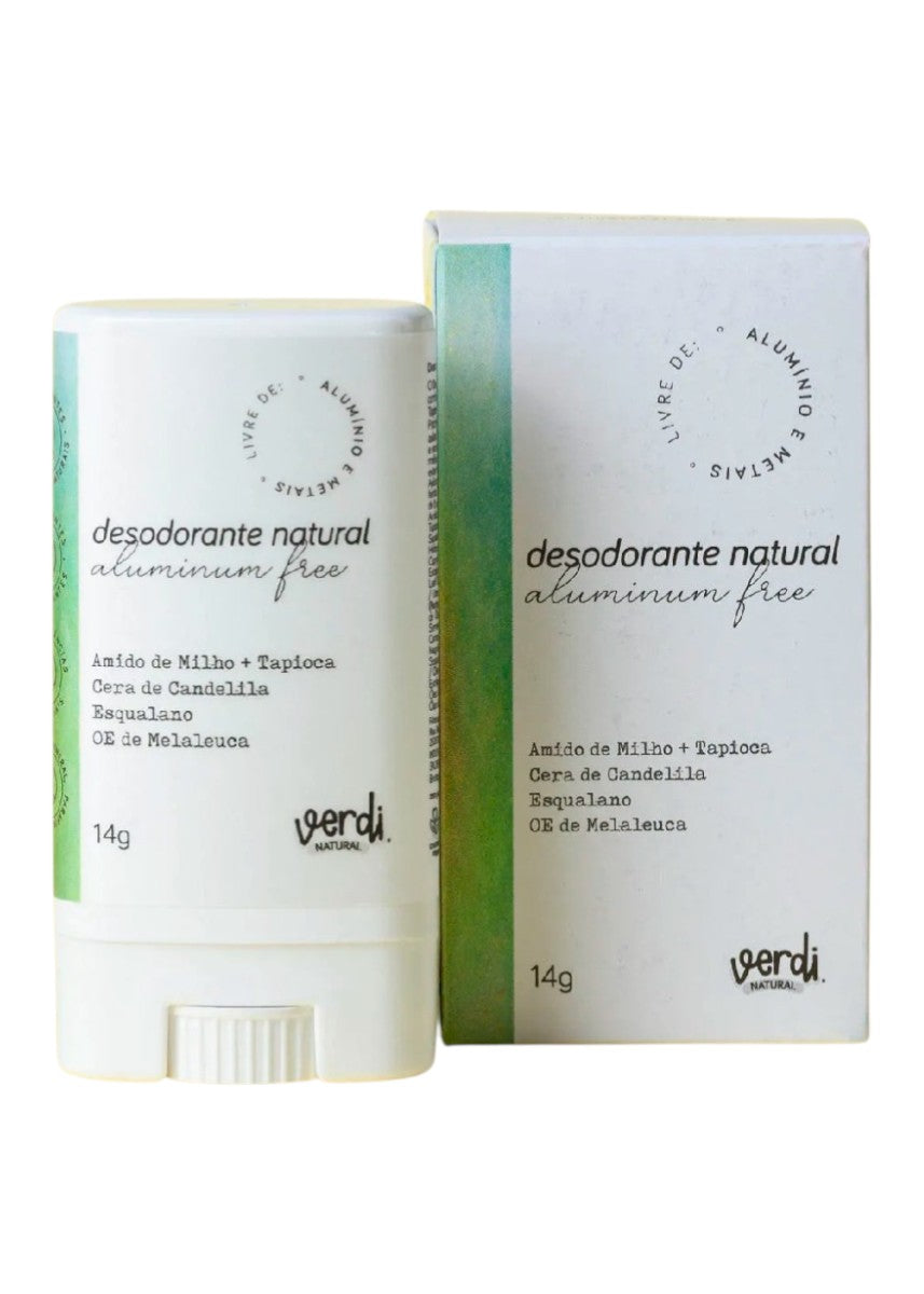 Desodorante Stick Natural Sem Alumínio Verdi Natural 14g