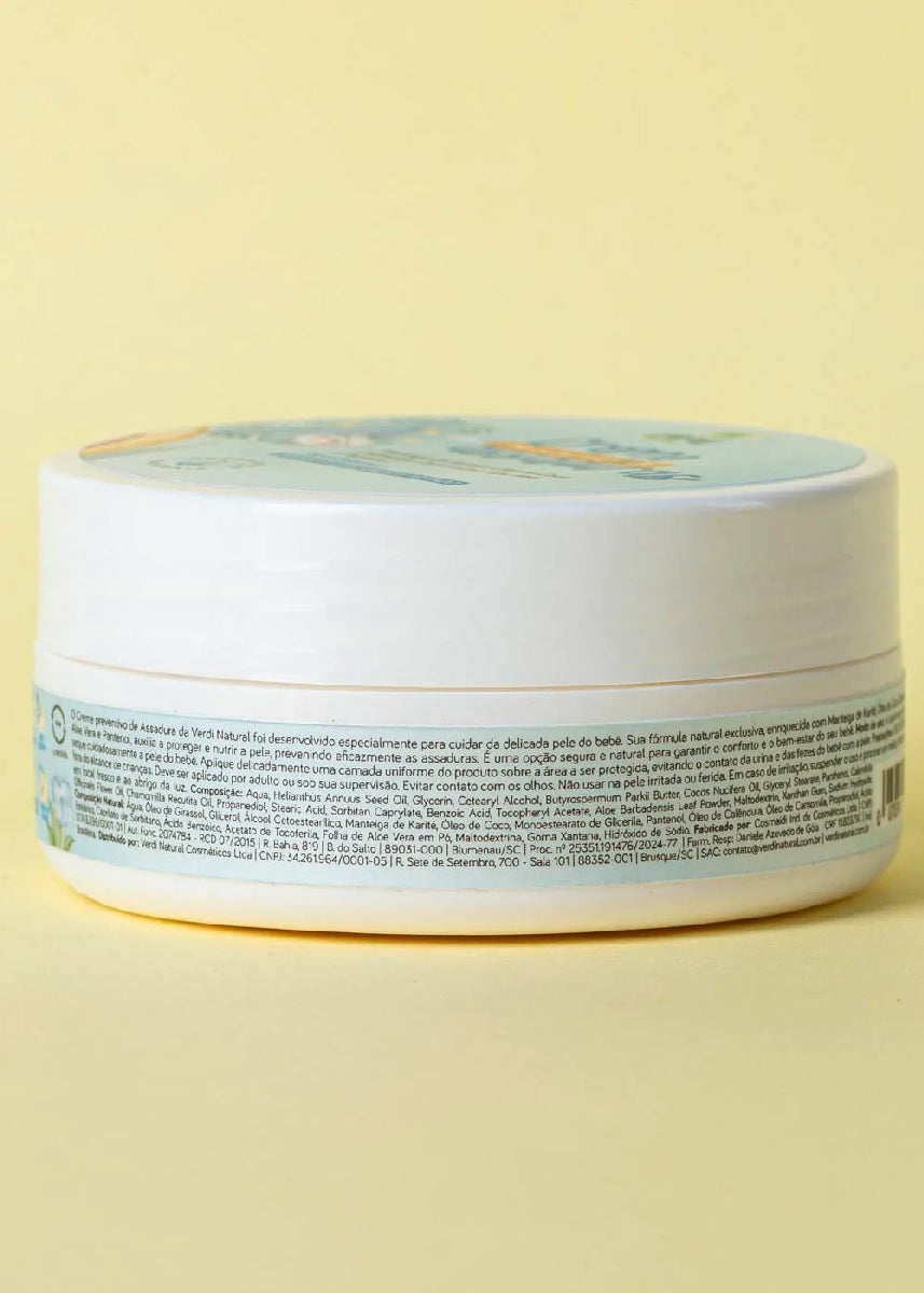 Creme Preventivo de Assaduras para Bebê Verdi Natural 150g