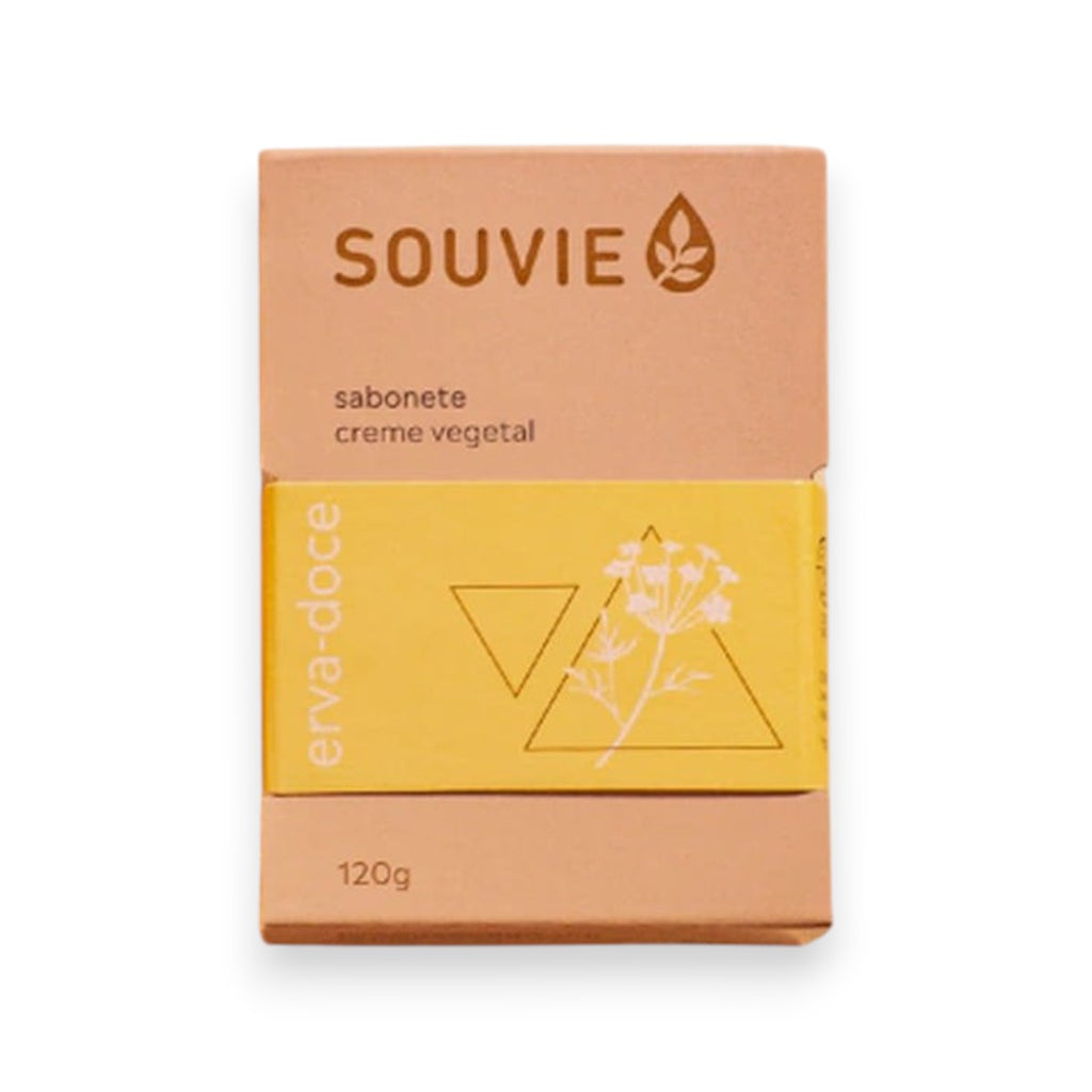 Sabonete Creme Vegetal Erva-Doce Souvie 120g
