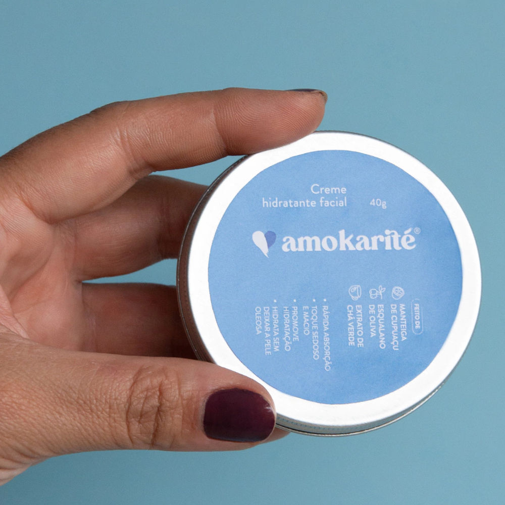 Creme Hidratante Facial Natural 40g - AmoKarité