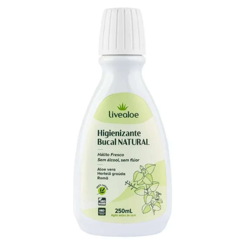 Higienizante Bucal Natural Livealoe 250ml