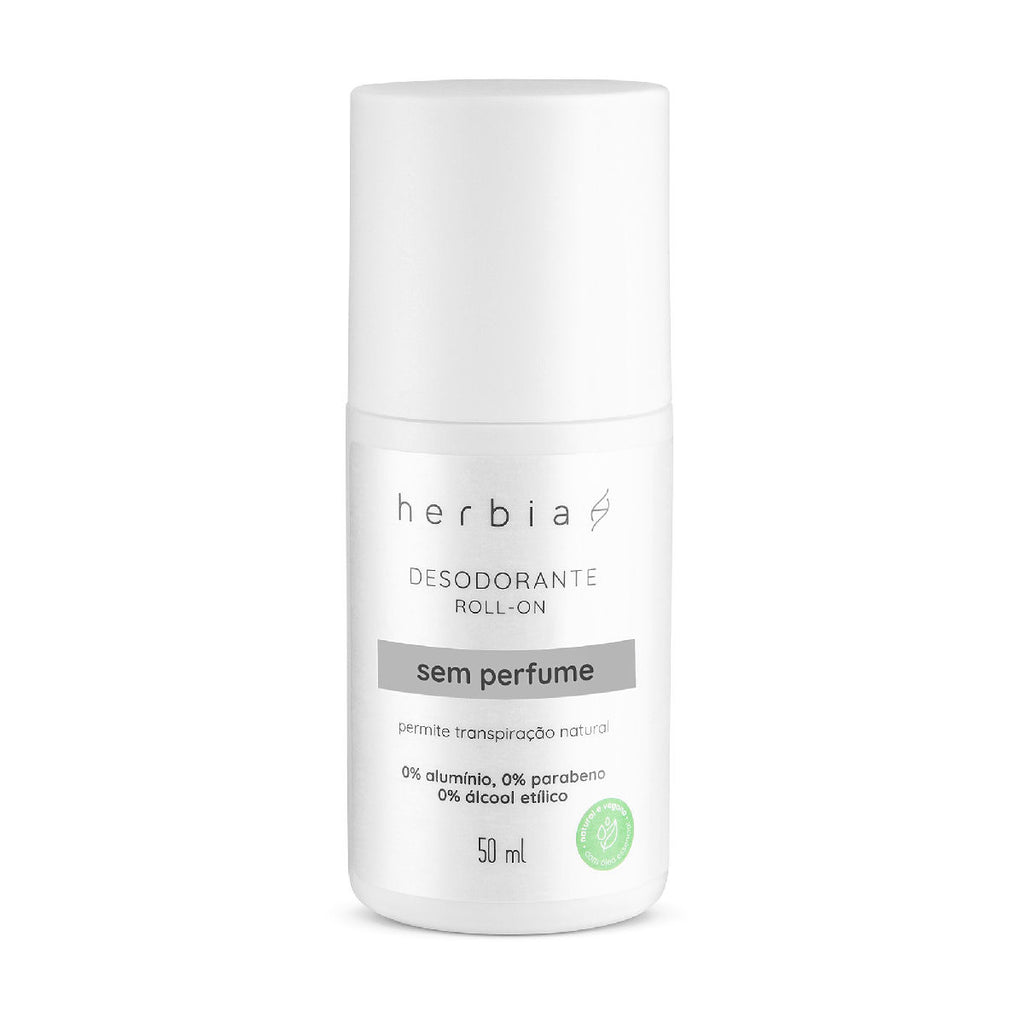 Desodorante Neutro, sem Perfume, Natural e Vegano, Herbia