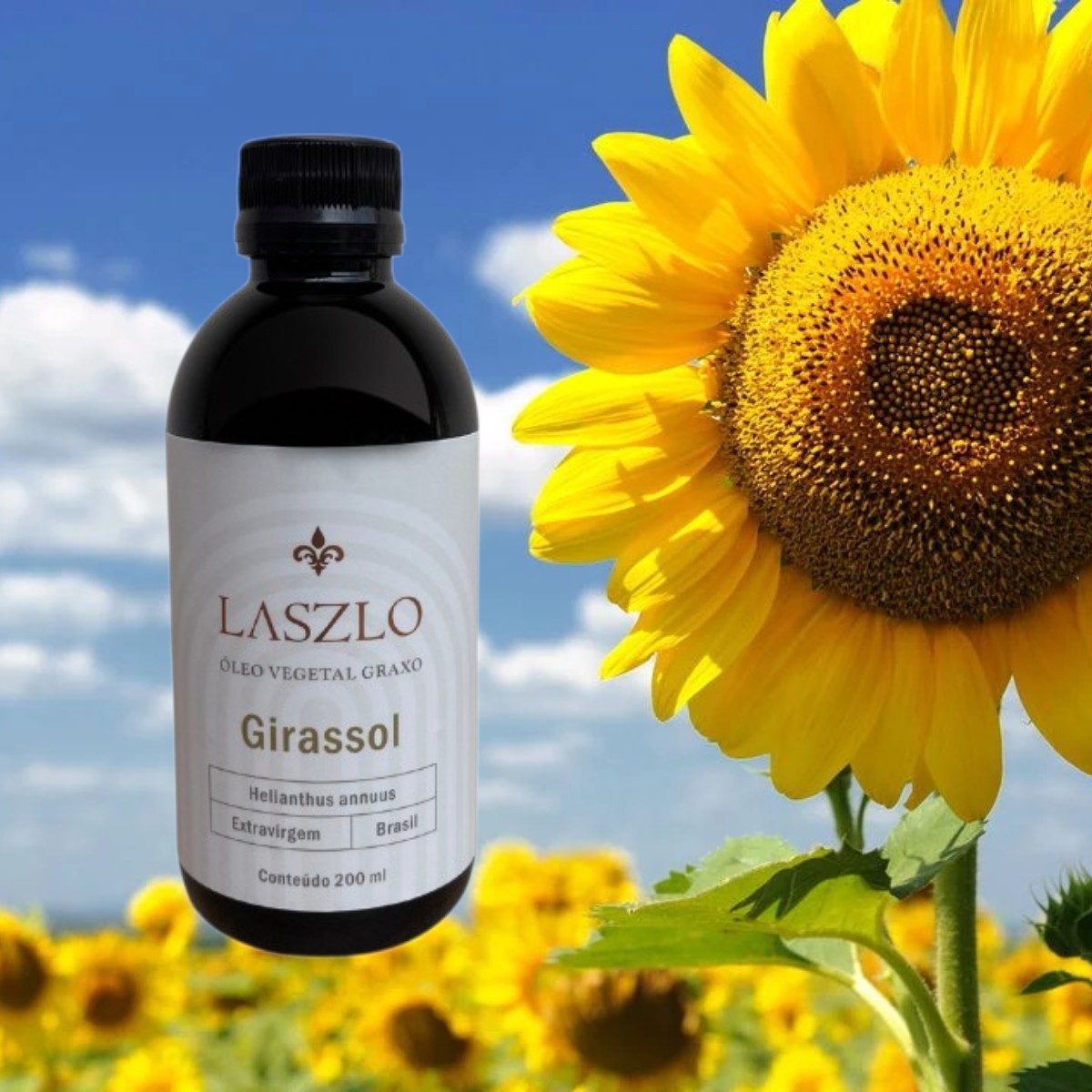 Óleo Vegetal Graxo Girassol Extravirgem Laszlo 200ml