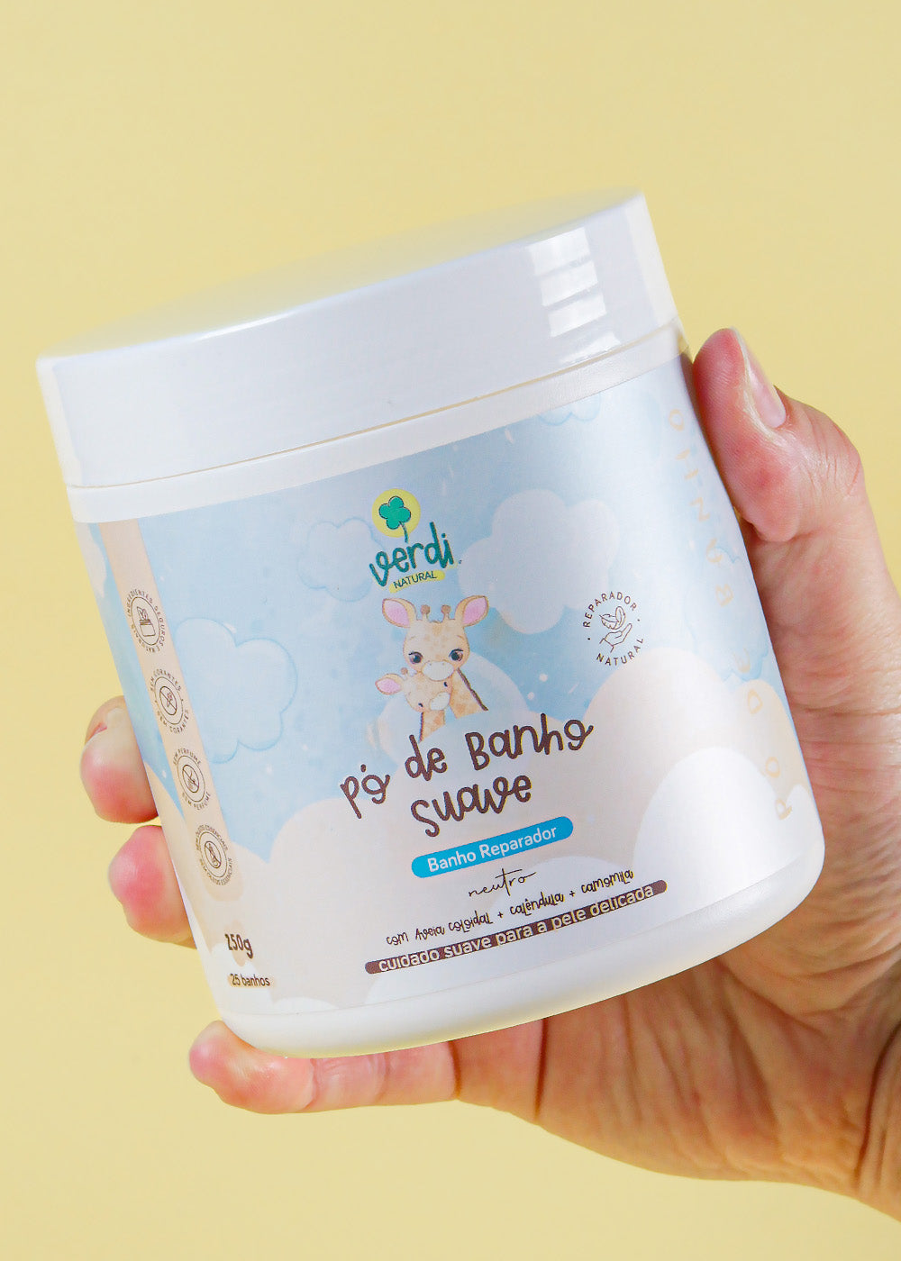 Pó de Banho Suave - Banho Reparador Natural