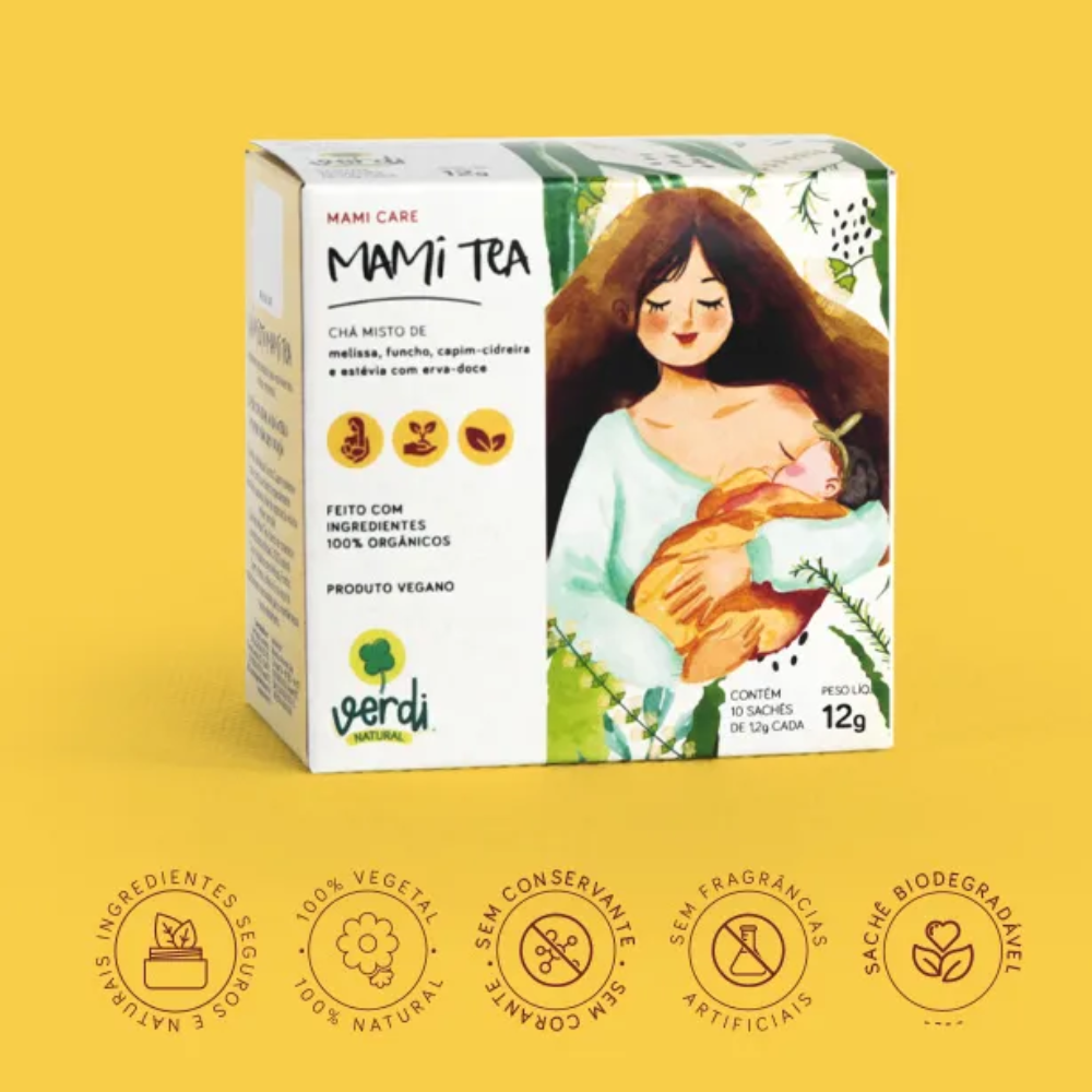 Chá para mamãe - Mami Tea com blend de ervas Verdi