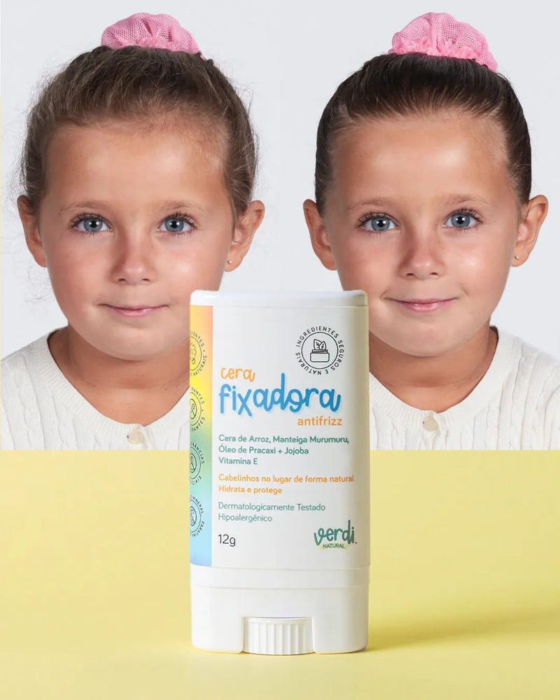 Cera Fixadora Antifrizz Infantil Natural - Verdi Natural