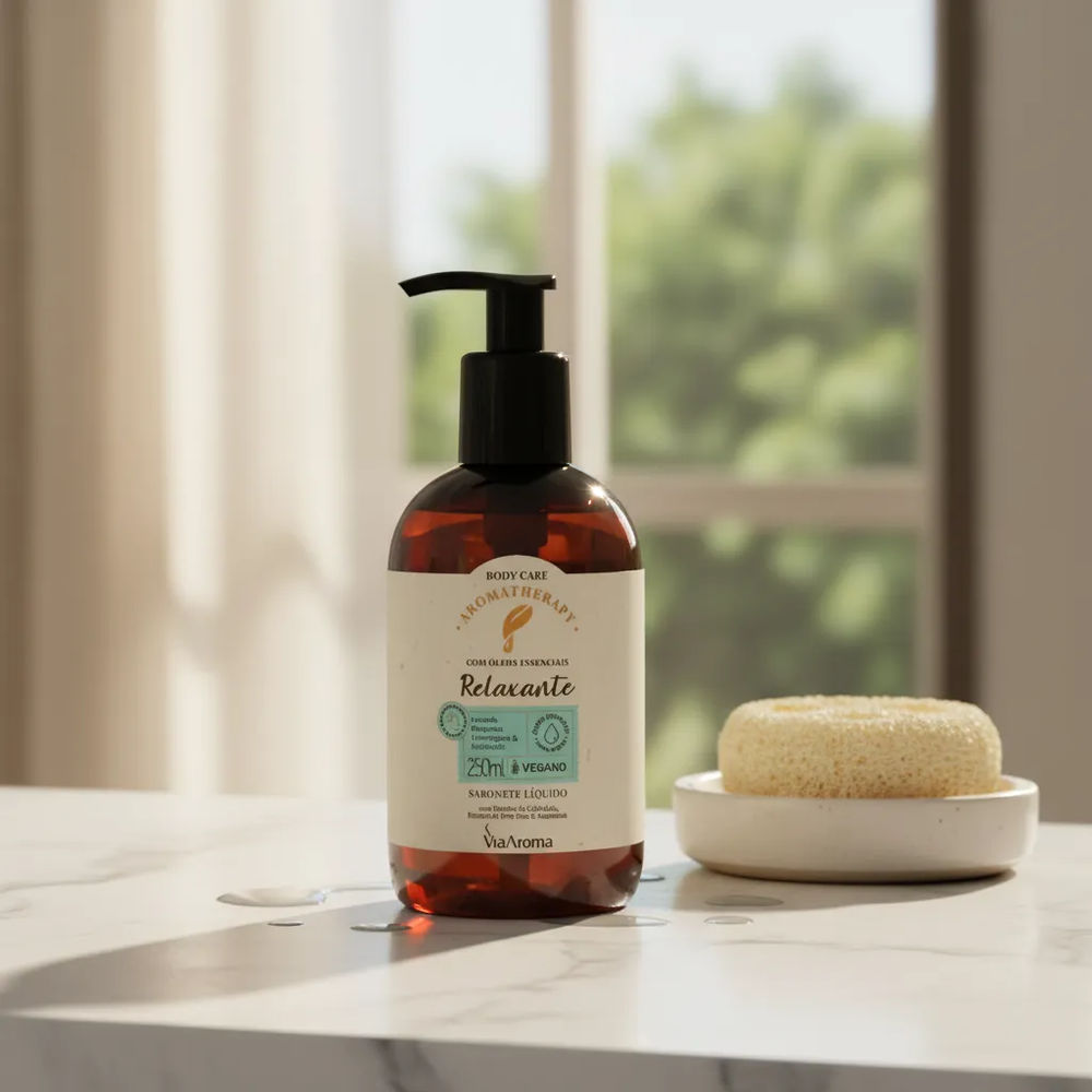 Sabonete Líquido Relaxante Aromatherapy 250ml - Via Aroma