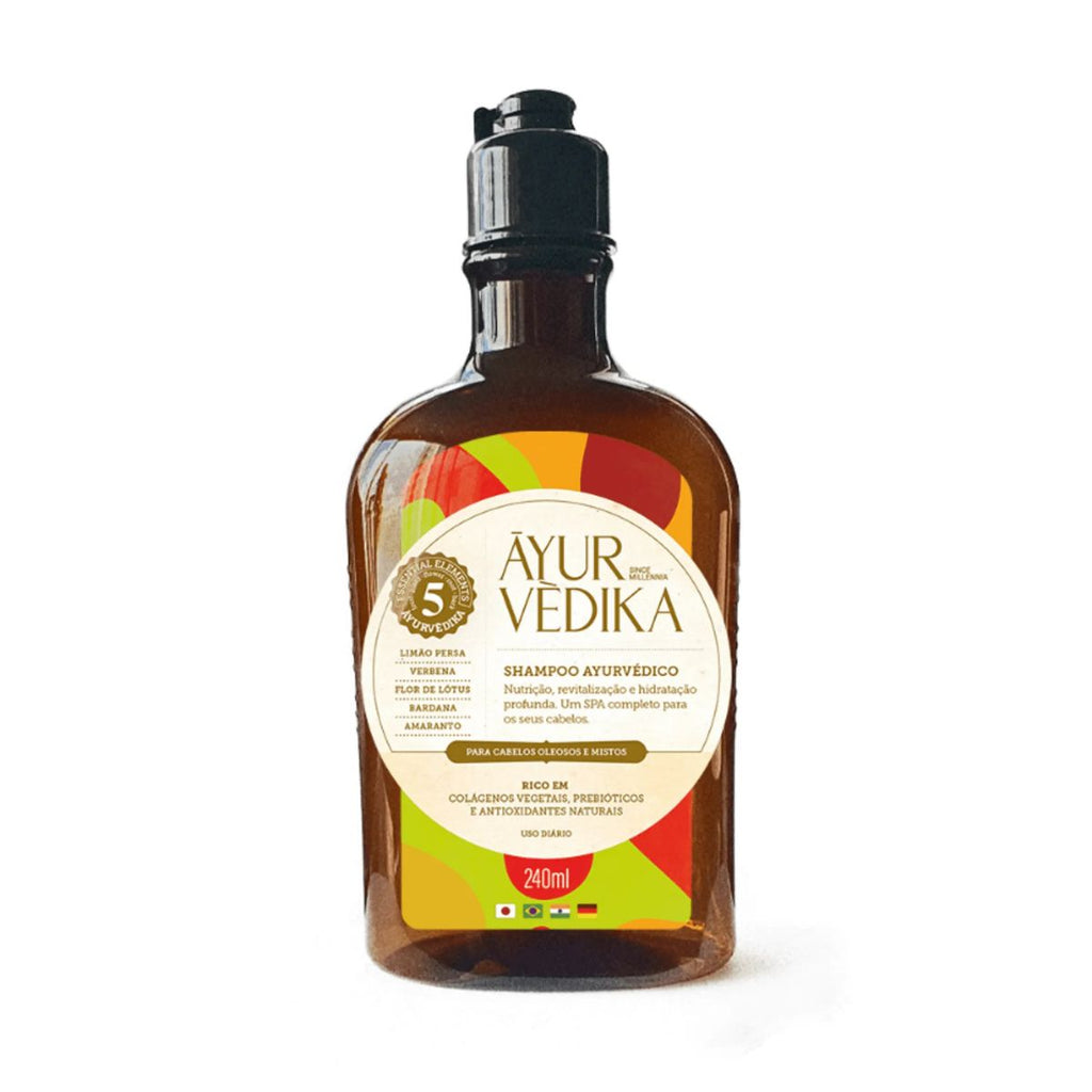 Shampoo Ayurvédico para Cabelos Oleosos e Mistos