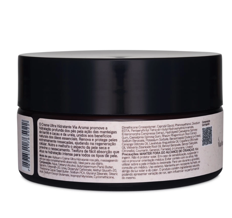 Creme Ultra Hidratante Spa dos Pés Via Aroma 200g