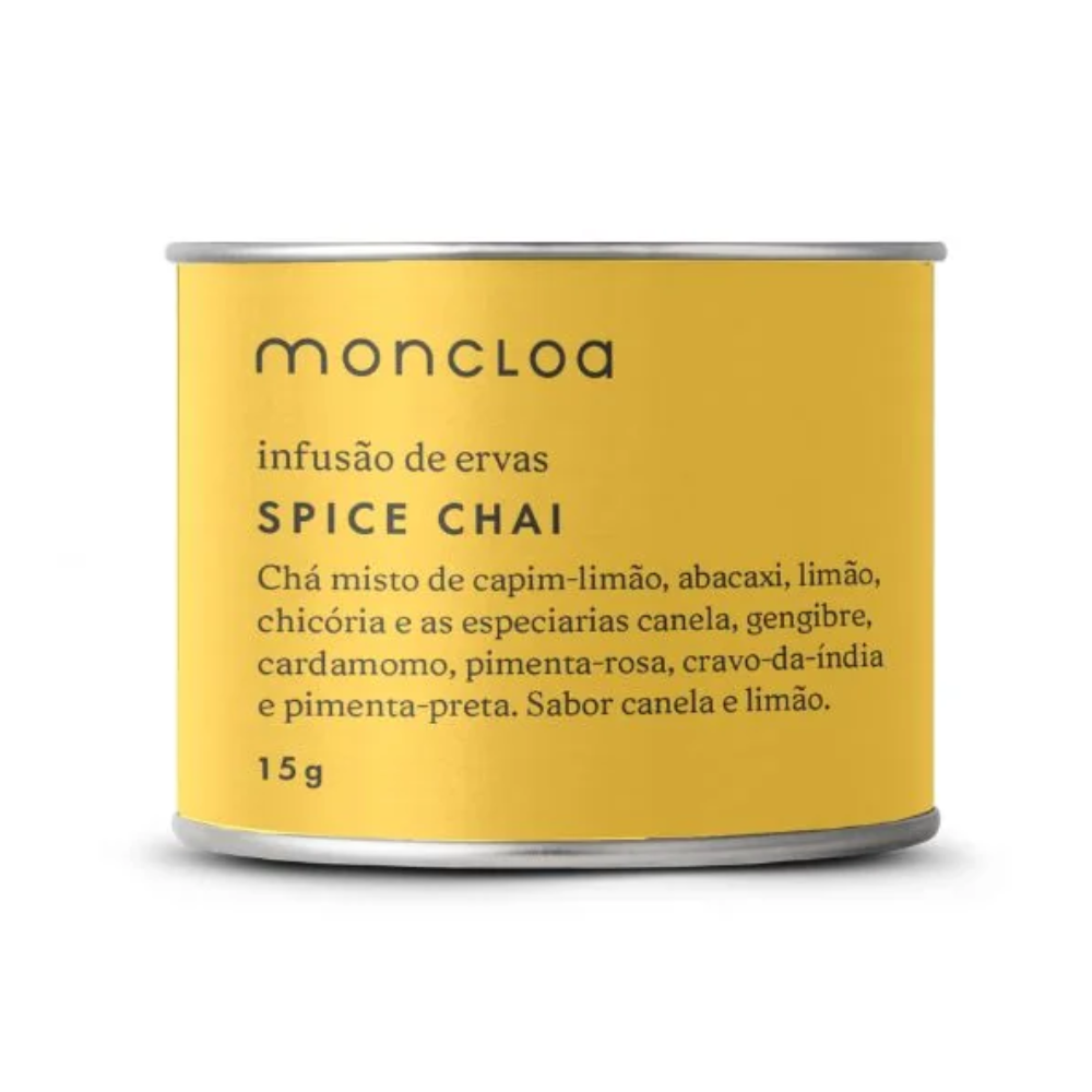 Chá Spice Chai Moncloa Mini Lata 15g  Termogênico