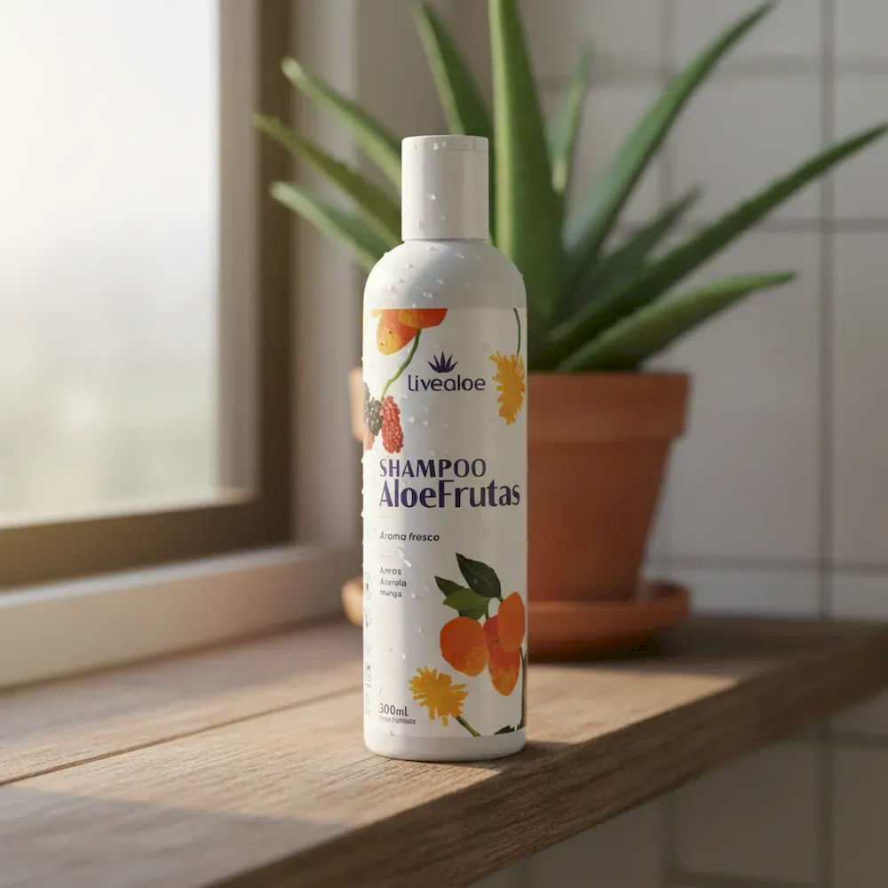 Shampoo Aloe Frutas Livealoe 300ml