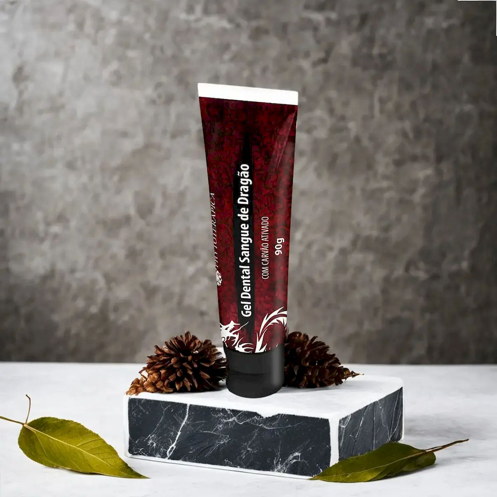 Gel Dental Sangue de Dragão Carvão Ativado Phytoterápica 90g