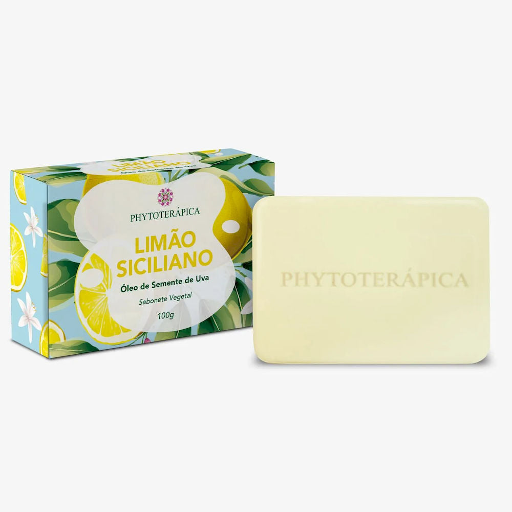 Sabonete Vegetal Limão-Siciliano & Semente de Uva Phytoterápica 100g