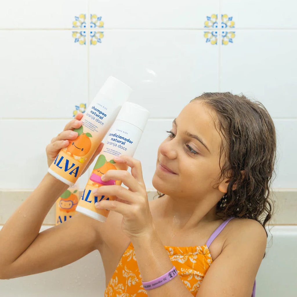 Shampoo Infantil Laranja Doce e Baunilha 250ml Alva