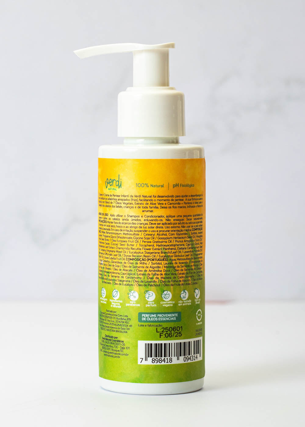 Kit Shampoo + Condicionador + Leave In Creme de Pentear Infantil Aloe Vera