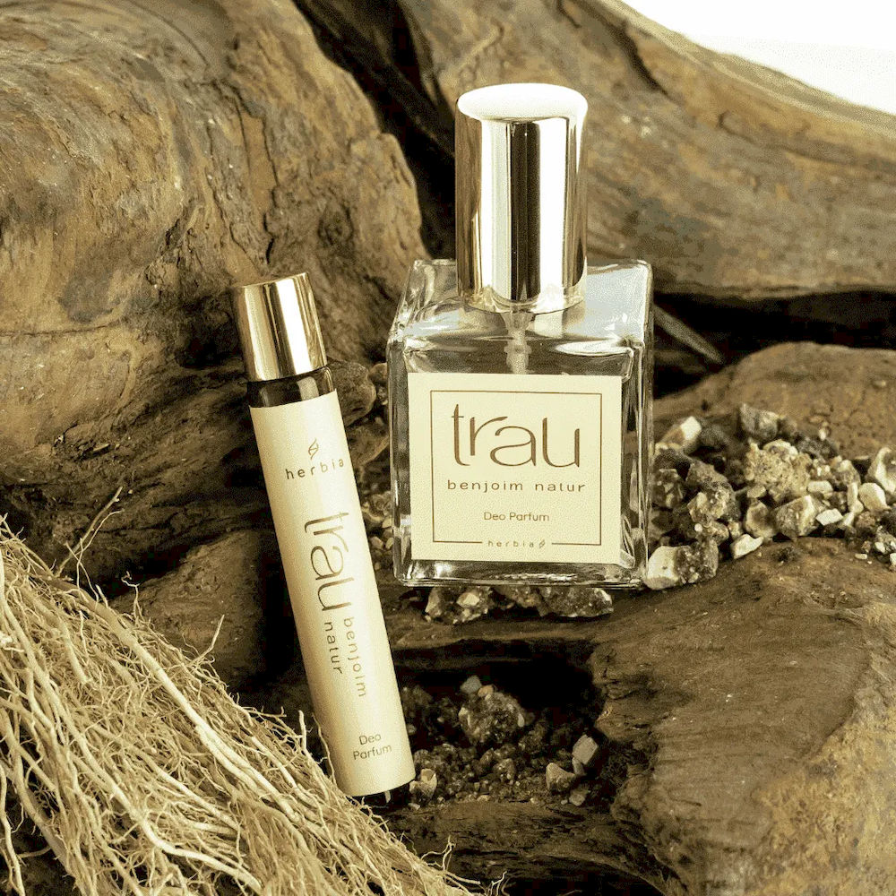 Kit Perfume Natural e Vegano Trau Benjoim - Spray 50ml + Roll-On 10ml