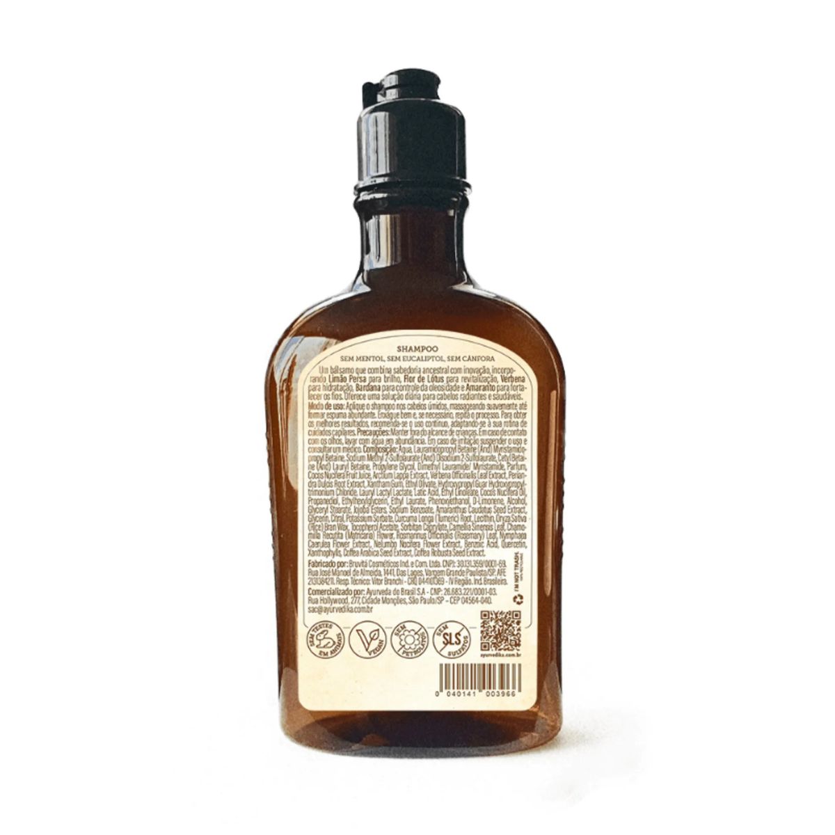 Shampoo Ayurvédico para Cabelos Oleosos e Mistos