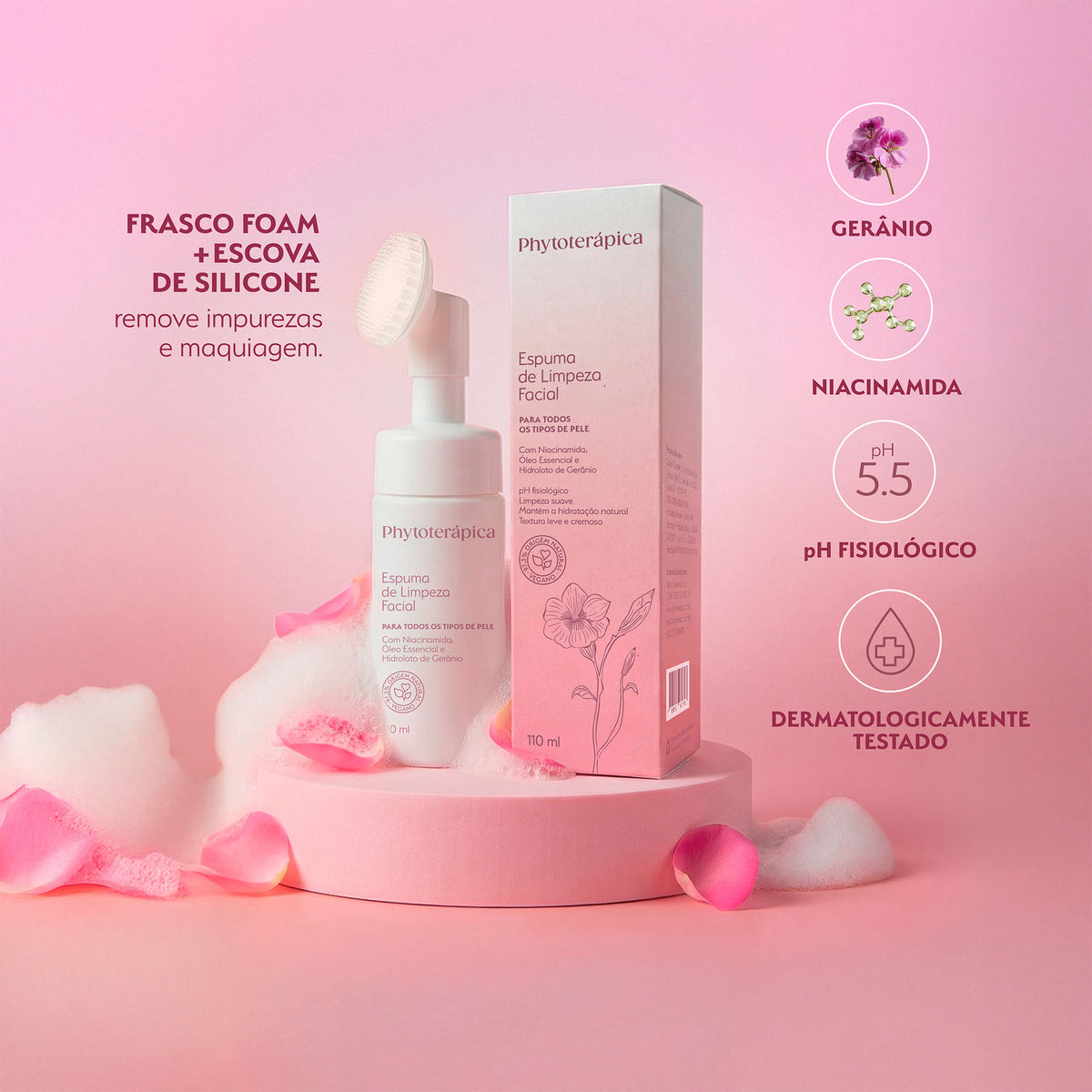 ESPUMA DE LIMPEZA FACIAL  110 ml Phytoterápica